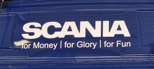Scania Fahrzeugbeschriftung im Detail