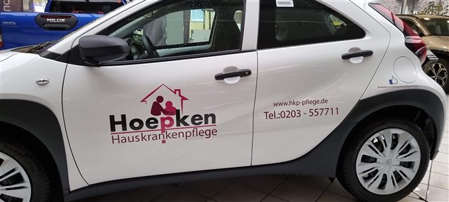 Hoepken Hauskrankenpflege PKW-Beschriftung
