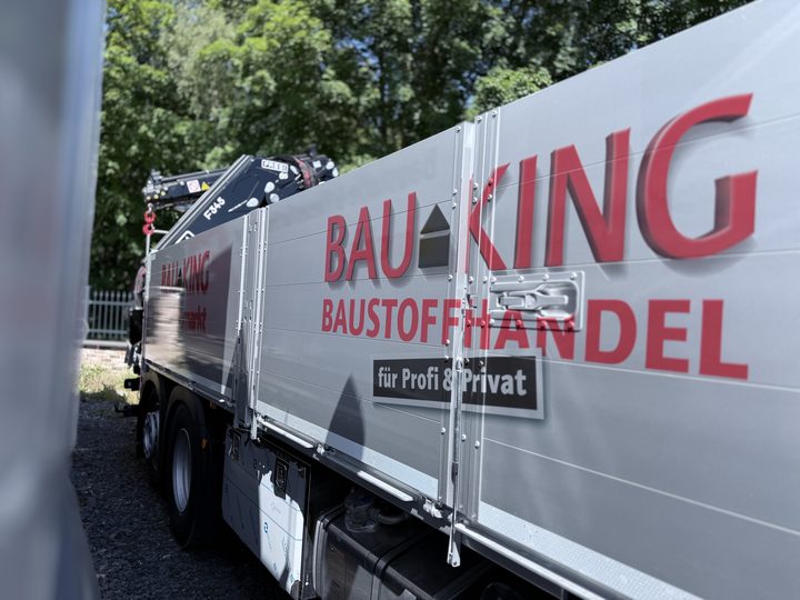 Bauking Baustoffhandel – LKW